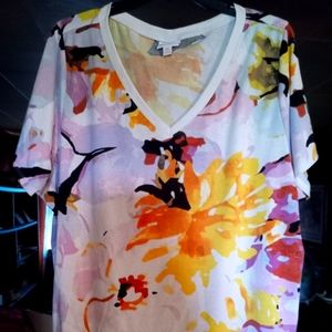 LA RUE FLOWERED TOP